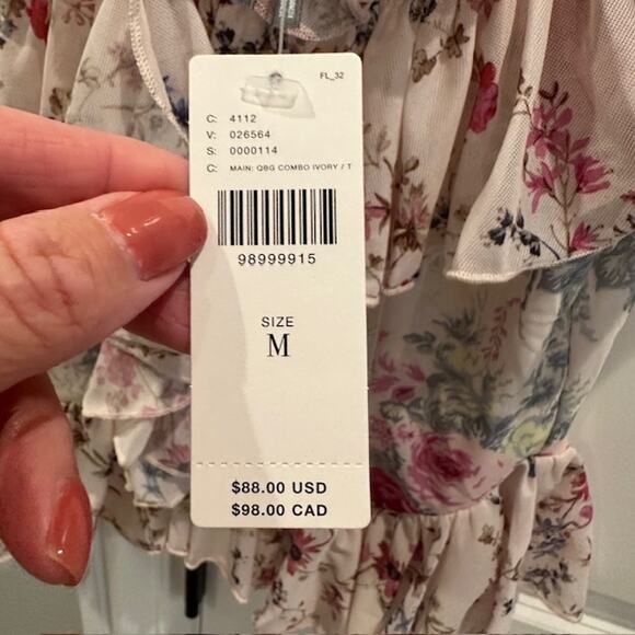 Anthropologie NWT Off The Shoulder Mesh Top Size: Medium - Picture 9 of 11